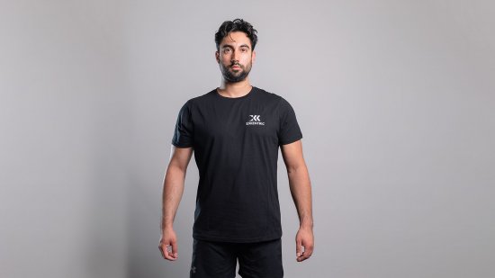 Exxentric Casual T-Shirt - Size: M, Color: black